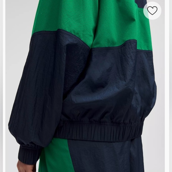 Lululemon Nylon Women's raceway Green and club Blue Jacket size small NWT - Picture 7 of 13